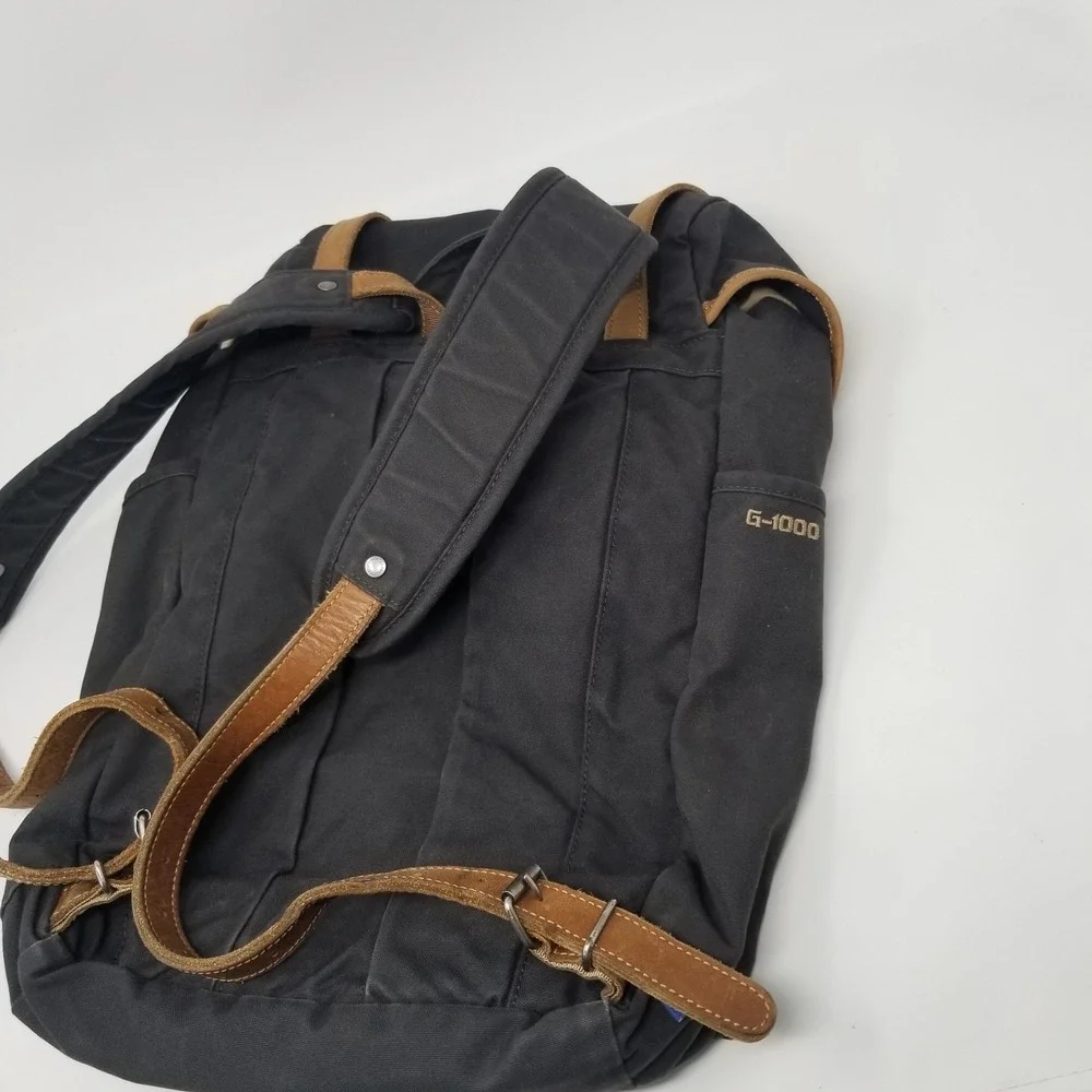 Fjallraven Rucksack No.21 Medium Wax Canvas G-1000 Backpack Brown - Picture 6 of 16
